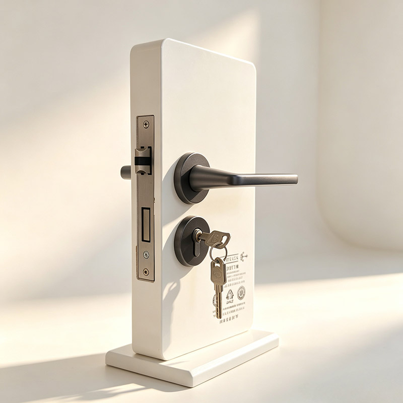 3. Integrated Lever Handle Lock Front View