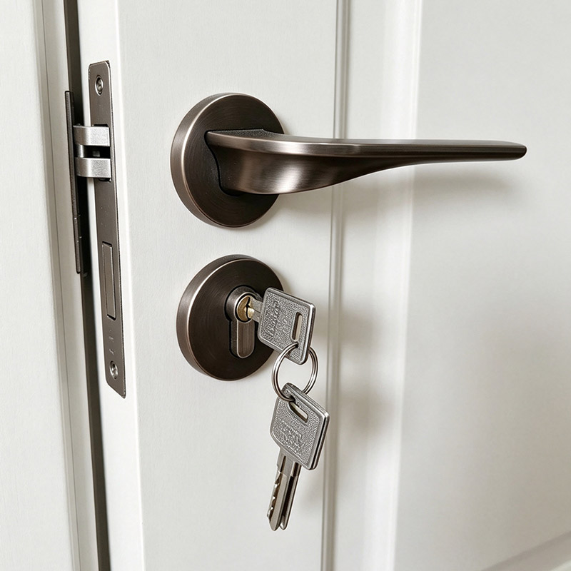 4. Integrated Lever Handle Lock Front View