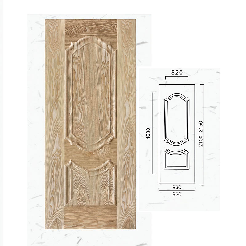 Deep-Groove Double-Raised Series Molded Door Skin Front View