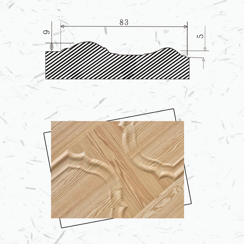 Deep-Groove Double-Raised Series Molded Door Skin Gallery View 2