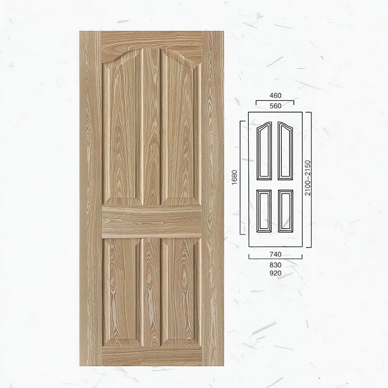 Real Wood Veneer Molded Door Skin Gallery View 2