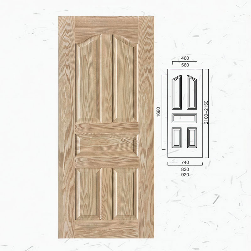 Real Wood Veneer Molded Door Skin Gallery View 3