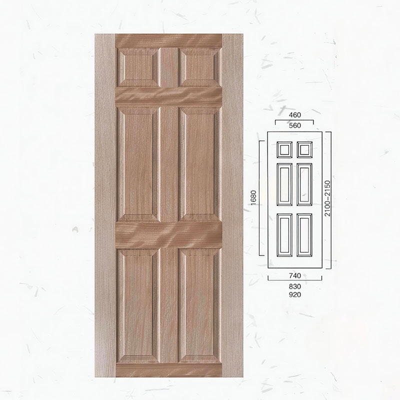 Real Wood Veneer Molded Door Skin Gallery View 4