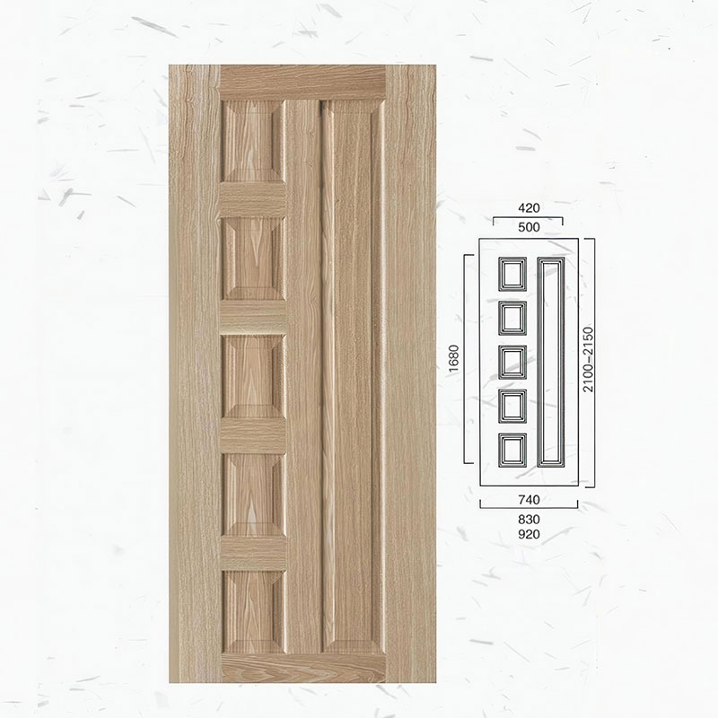 Real Wood Veneer Molded Door Skin Gallery View 5