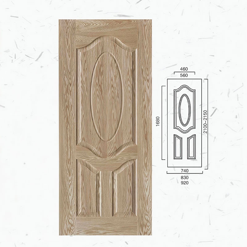 Real Wood Veneer Molded Door Skin Gallery View 6