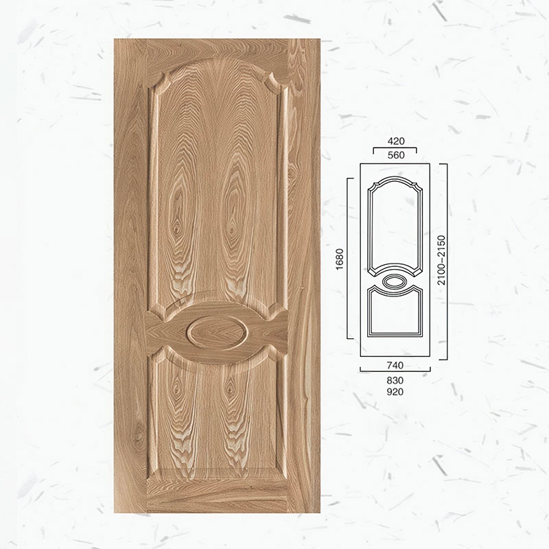 Real Wood Veneer Molded Door Skin Gallery View 3