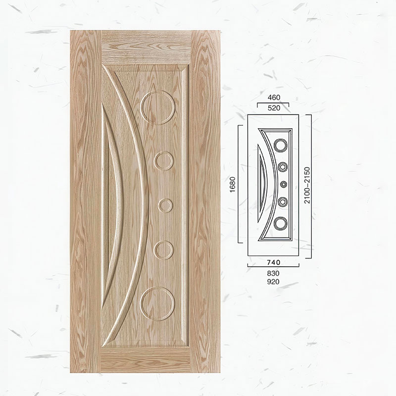 Real Wood Veneer Molded Door Skin Gallery View 5