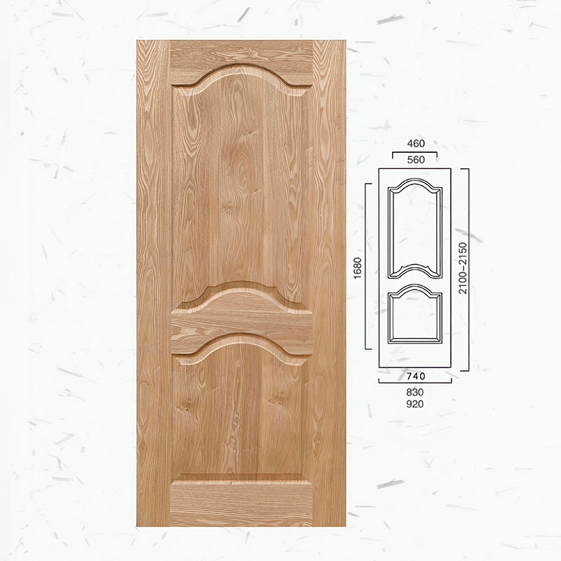 Real Wood Veneer Molded Door Skin Gallery View 3