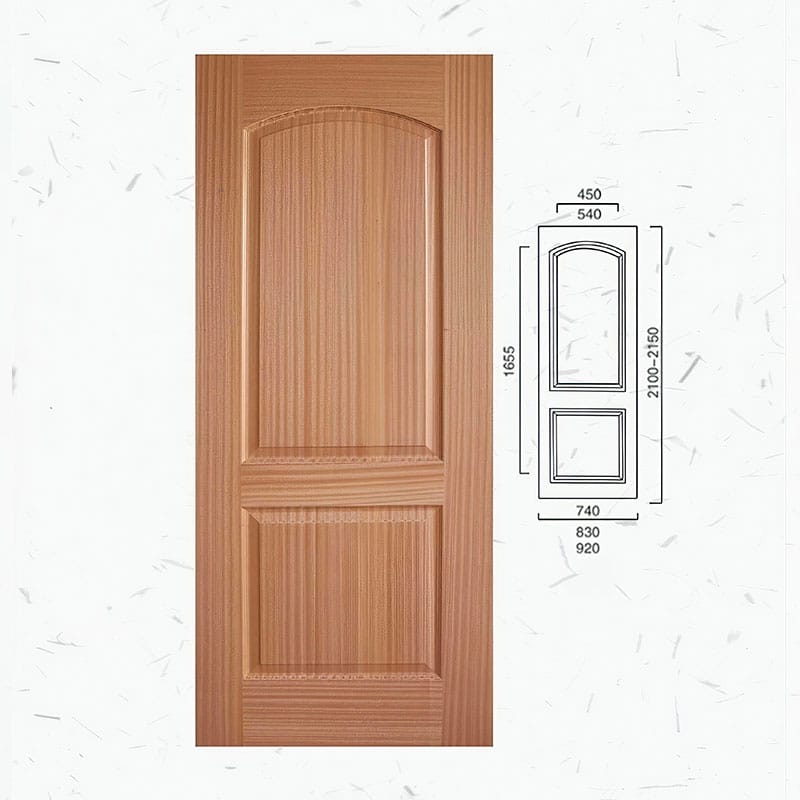 Real Wood Veneer Molded Door Skin Gallery View 4